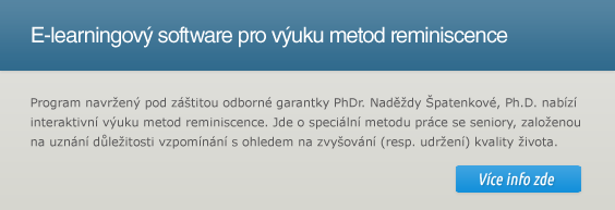 E-learning software reminiscenční terapie